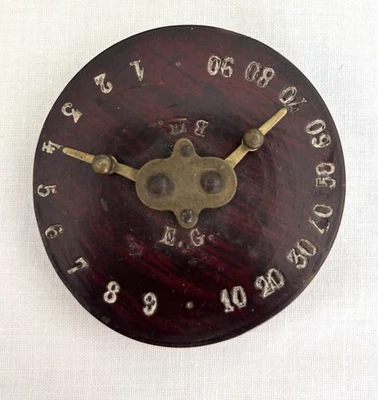 Ancien Compteur De Points Jeu XIXeme Emmanuel Gourguechon Bois Laiton TBE - Photo 1/4