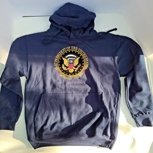 Trump Medium Pullover Navy Blau Hoodie 45-47 President Seal Of The United States - Bild 1 von 17