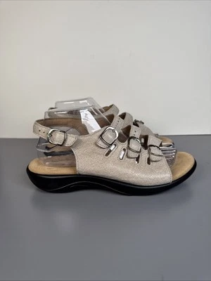 Sandalias SAS Mystic Tripad Comfort Tri-Strap Slingback de cuero para mujer talla 8 WW Foto 1 de 4