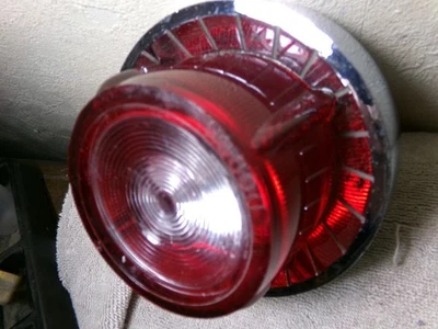 OEM 1957 Dodge back-up light with bezel, fits Coronet, Lancer, Royal, Sweptside - Image 1 of 4