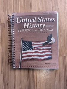 Abeka United States History Heritage of Freedom 3rd edition Teacher Edition - Picture 1 of 3