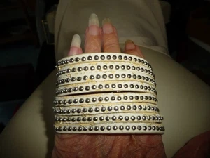 ZEBRA HANDBEMALT SAFARI HOLZ 1 1/2" MIT ARMREIF ARMBAND #29/16 - Bild 1 von 7