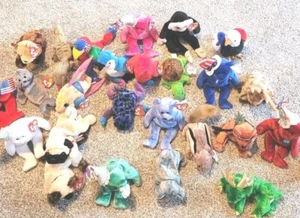 Paket Beanie Babys 15 alle mit Etikett. Einige sehr begehrt alles neu siehe Hinweise - Bild 1 von 5