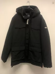 SCHOTT MENS' PARKA IN BLACK SIZE XL BNWT - Picture 1 of 7