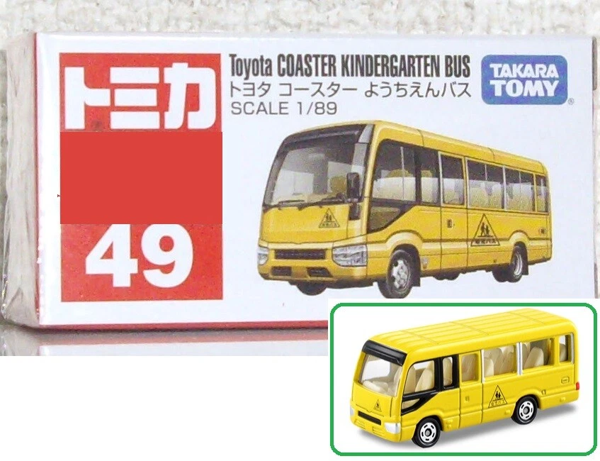 1/89 Tomica #49 Toyota Toyota COASTER KINDERGARTEN BUS TakaraTomy + - Image 1 of 1