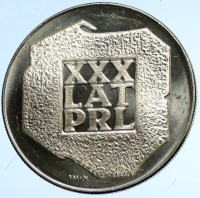 1974 Poland ANNIVERSARY Polish Peoples Republic Proof Silver 200 Z Coin i102879 - Image 1 of 3
