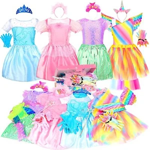 Princess Dress Up Clothes for Little Girls Princess Role Play Costume Gift Se... - Picture 1 of 7