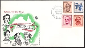 1970 Famous Australians Set Of 4 WCS First Day Cover, Very Good Condition - Foto 1 di 1