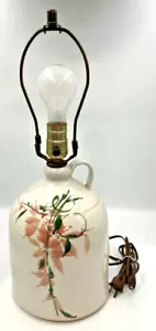 Vintage Salt Glaze Stoneware Jug Electric Table Lamp Works 19" - Picture 1 of 14