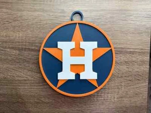 Houston Astros Oversized Pendant Necklace – MLB Baseball Fan Jewelry, Game Gift - Picture 1 of 2