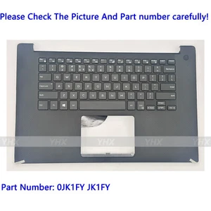 0JK1FY BLACK New For Dell XPS15 9550 Precision 5510 P56F Palmrest Cover Keyboard - Picture 1 of 5
