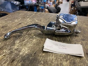 11/16 Chrome Front Brake Master Cylinder Harley Ironhorse 96^ Dual Disc 4 piston - Picture 1 of 8