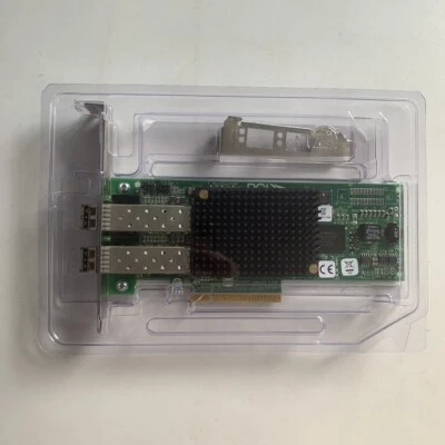 NEW HP AJ763A AJ763-63002 489193-001 EMULEX LPE-12002 WITH 2x AJ718A Transceiver - Image 1 of 4