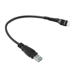Câble USB mâle vers carte mère USB 9 broches - Photo 1/7