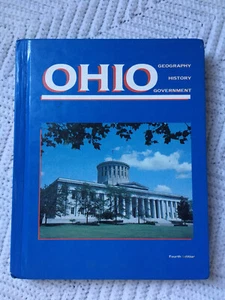 Ohio Geography, History And Government Ohio History Textbook Hardcover Vintage - Picture 1 of 5