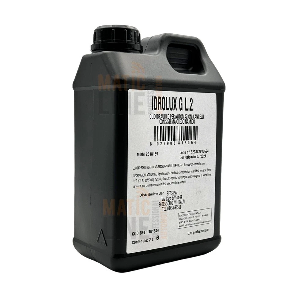 BFT OLIO IDROLUX DIELETTRICO 2 LT. PER MOTORI ELETTRICI A BAGNO D'OLIO 2618159