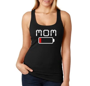 Para mujeres Mamá Batería Baja Divertida Esposa Día de la Madre Regalo Corredor-Back Camiseta sin mangas - Imagen 1 de 7