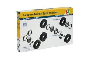 Italeri 3909 1/24 Scale Model Kit European Tractor Truck Tires & Rims Wheels Set - Picture 1 of 1