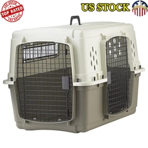 Two Door Dog Crate Air Transport Approved Easy Clean Medium Pets Up to 50 lbs US - Picture 1 of 6