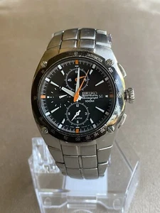 Orologio Sportivo Uomo Seiko Sportura Cronografo Acciaio Inox - Foto 1 di 11