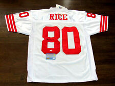 JERRY RICE #80 SF 49ERS 1996 SIGNED AUTO MITCHELL & NESS JERSEY MOUNTED MEMORIES