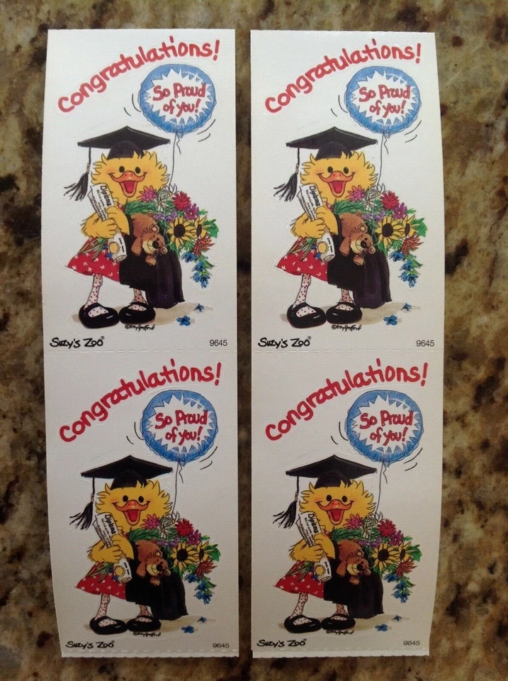 Suzy's Zoo sticker 4 modules: "Congratulation! So Proud of you!" - Image 1 of 1