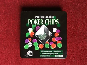 :: Poker Chips + 2 Karten-Sets „Texas Holdem Poker“ Neu! :: - Bild 1 von 3
