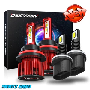 For Ford Taurus 2000-2007 Front LED Headlight Hi/Lo Fog Light Bulbs Combo 6000K - Picture 1 of 13