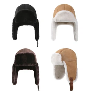 Originals UGG Australia Sheepskin Wool Trapper Aviator Hat Womens Mens 3 Colors - Picture 1 of 13