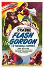 Flash Gordon poster Buster Crabbe on 1936 Old Movie Photo