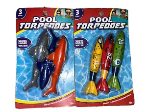 6 giocattoli subacquei in piscina | siluri di pesci e squali | I BAMBINI LI AMANO | divertimento estivo - Foto 1 di 4