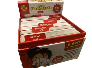 New Brighter Child Math Flash Cards 6 Different Card & Skill Sets Carson-Dellosa - Picture 1 of 6