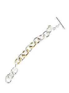 IPPOLITA TWO-TONE 18K YELLOW GOLD & STERLING SILVER CLASSICO TOGGLE BRACELET - Picture 1 of 8