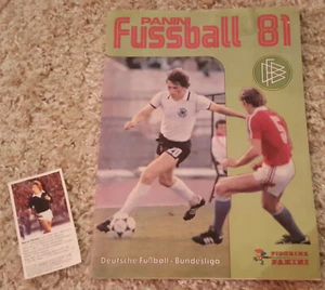 RARITÄT: Retro PANINI Sammelalbum Fußball 81 Bundesliga 1980/81 + Bernd Förster - Bild 1 von 12