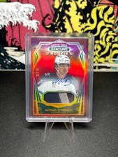 Michael Eyssimont 2022-23 UD Stature #117 3 Color Rookie Patch Auto RPA - Jets