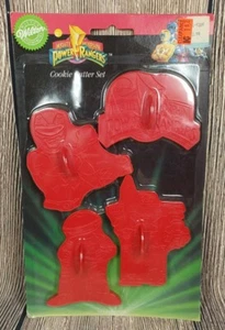 NEW VINTAGE 1994 WILTON MIGHTY MORPHIN POWER RANGERS SET OF 4 COOKIE CUTTER - Picture 1 of 6