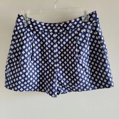 Shorts Michael Kors Feminino 8 Estampa Clementina Prussiana Costura Interna Aprox 3" Azul Marinho - Imagem 1 de 4