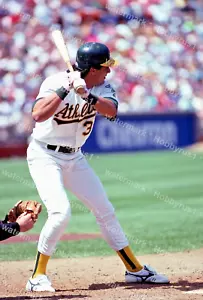 OAKLAND A's José Canseco MLB Béisbol 1990 Original 35mm Foto Diapositiva - Imagen 1 de 2