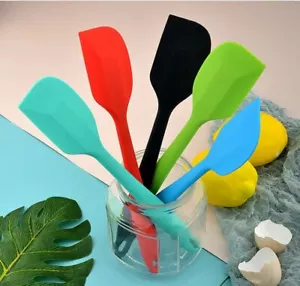 Large Strong Silicone Spatula Scraper Cooking Baking Cake Mixing Utensil UK - Picture 1 of 28