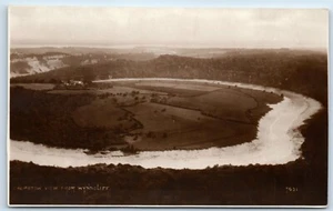Postcard Chepstow Monmouthshire Wales view from Wyndcliff RPPC - Picture 1 of 2
