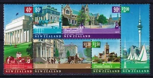 New Zealand 2002 Architectural Heritage Complete Mint MNH Set Block SC 1779b - Picture 1 of 1