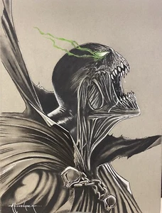 Dibujo artístico boceto SPAWN de Arsenio Echevarría 9x12 - Imagen 1 de 3