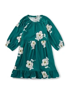 Teesammlung Mädchen Blumenmuster üppig Flora Blanca Rüschensaum Kleid Größe 5 6 8 oder 10 - Bild 1 von 2