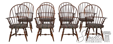 L60913EC: Set of WARREN CHAIR WORKS Windsor Dining Room Chairs Cover
