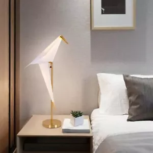 Creative Iron Origami Bird Table Lamps Living Room Home Reading LED Night Lights - Picture 1 of 13