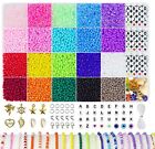 7200pcs Glass Seed Beads For Bracelet Making Kit, Small Seed Beads For Friend...