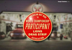 Vintage Lions Drag Strip Racing Decal Hot Rod Flathead Ford V8 1965 Race - Bild 1 von 1