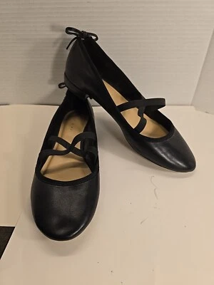 Kelly & Katie Kolata Flats Black Womens Shoes Size 8.5 Bow On Heel - Image 1 of 4