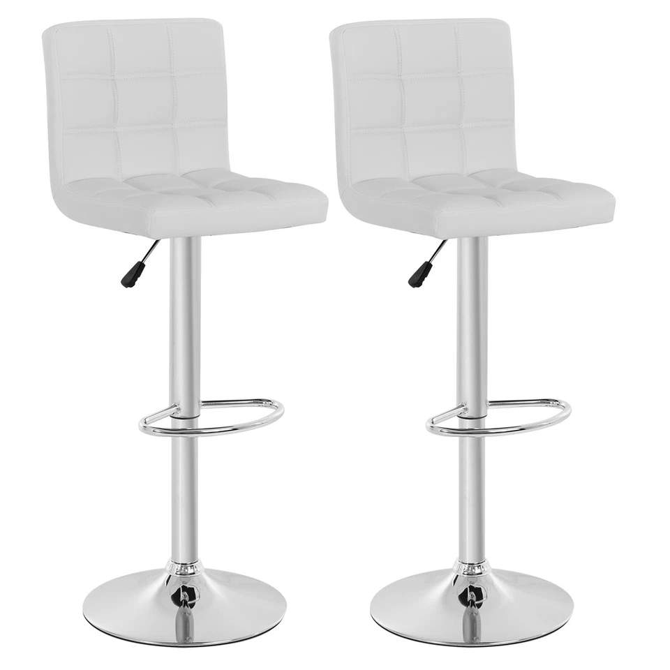 Modern Bar Stool Set Of 2 Barstools Height Adjustable Counter Height Swivel Bar - Image 1 of 4