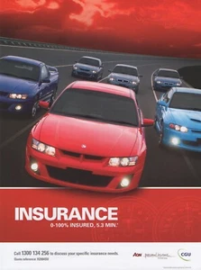 Holden HSV Insurance brochure VZ Z Series era - Imagen 1 de 2